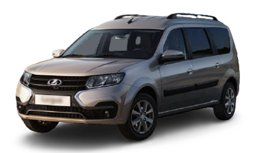 3D коврики EVA с бортами в салон  на Lada Largus I, 5 мест, дорест (2012-2021)