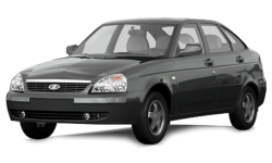 2D коврики EVA в салон и багажник  на Lada Priora хэтчбек (2007-2018)