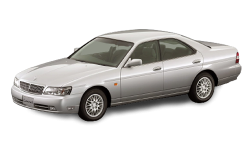 2D коврики EVA в салон и багажник  на Nissan Laurel C35, правый руль (1997-2002)